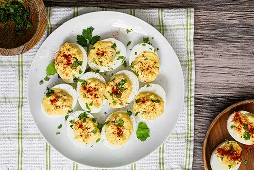 Œufs mimosa au piment Hatch