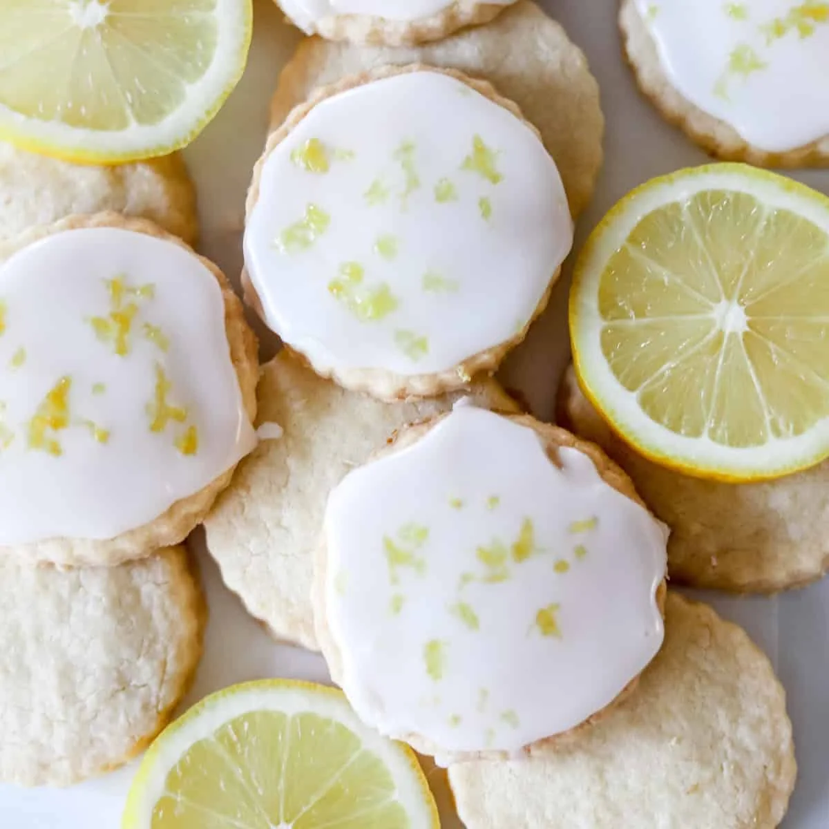 Gluten Free Lemon Shortbread Cookies