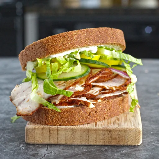 Roasted Turkey Sandwich on Warrior Bread