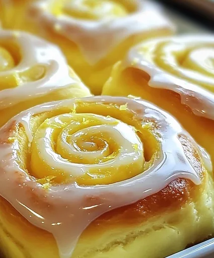 Soft Lemon Rolls