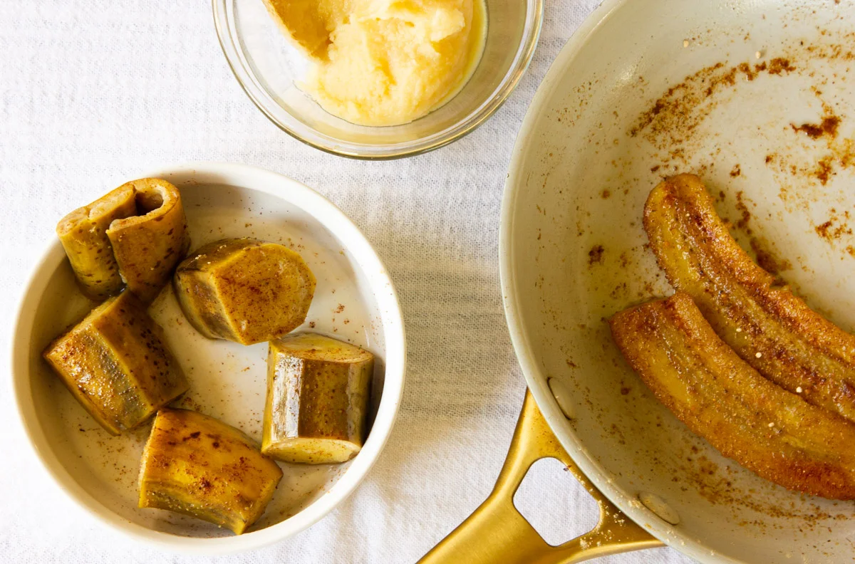 Receita de banana cozida para aliviar a inflamação