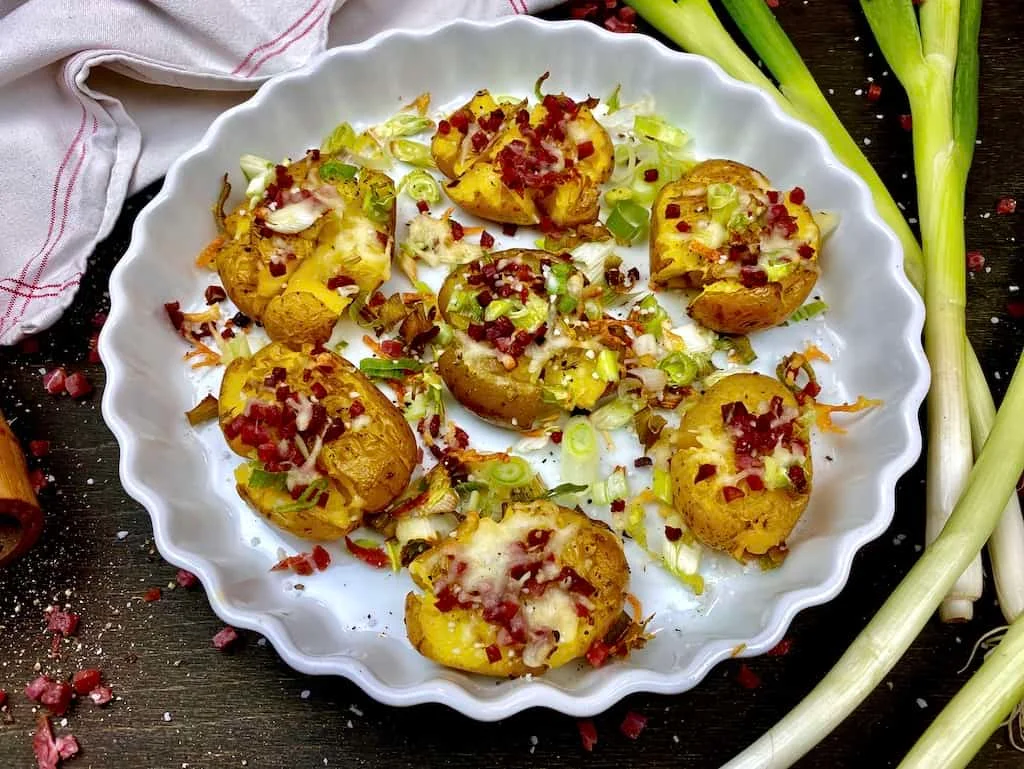 Patate schiacciate