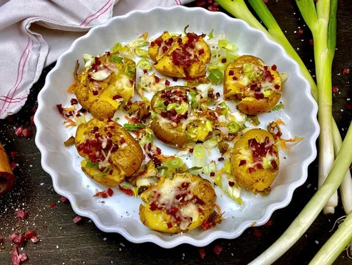 Batatas amassadas
