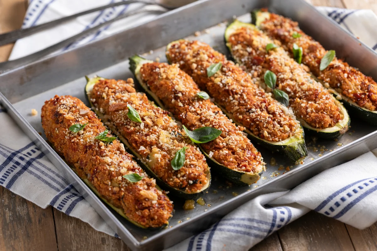 Zucchine ripiene vegetariane