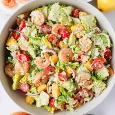 Salade de mangue et crevettes