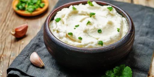 Puré de coliflor asada