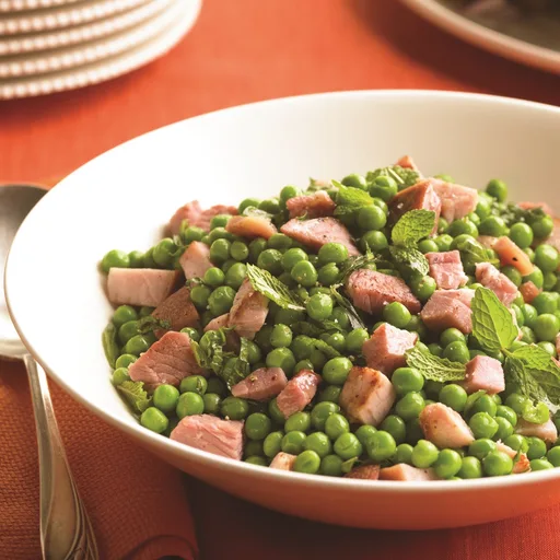 Spring Peas with Ham and Herbs