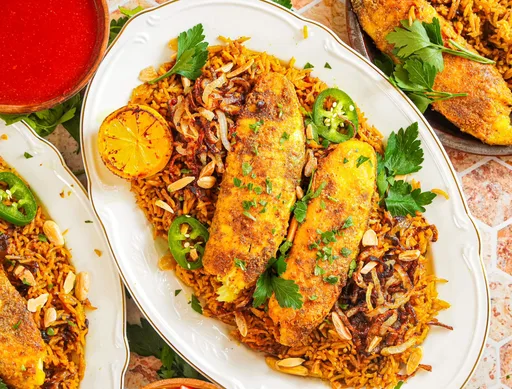 Sayadieh (arroz libanés con pescado)