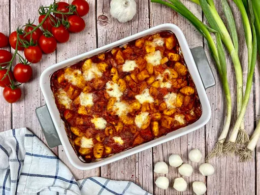 Sformato leggero di gnocchi e zucca