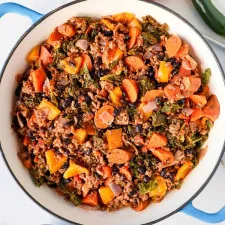 Ground Beef & Sweet Potato Skillet