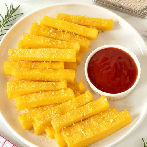 Polenta Frita (Baked Polenta Fries)