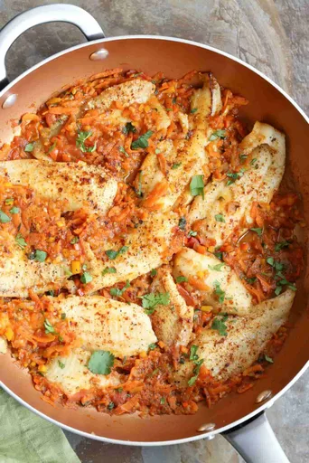 Flounder Recipe with Vegetables