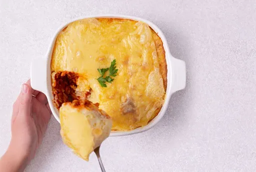Cheesy Potato & Lentil Casserole