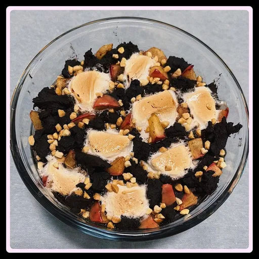 Aveia assada com maçã ao estilo Rocky Road