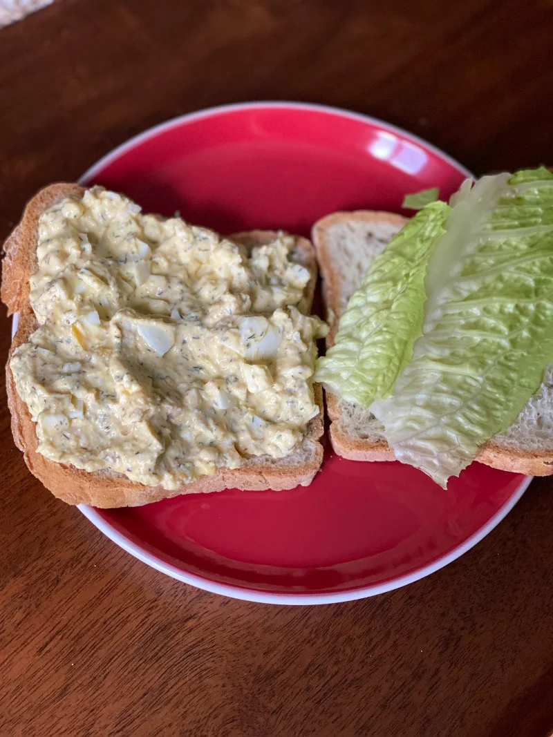 Ensalada de huevo apta para WW