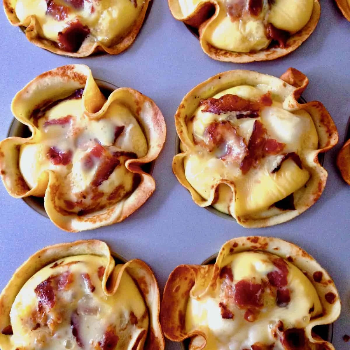 Egg Crepes with Bacon