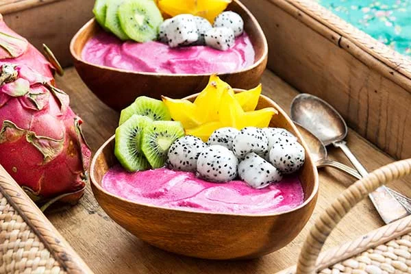Bol de pitaya con colágeno
