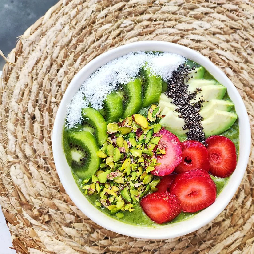 Batido verde de matcha