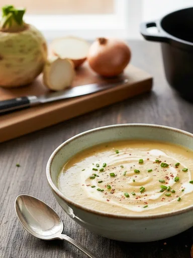 Dairy-Free Creamy Celery Root Soup
