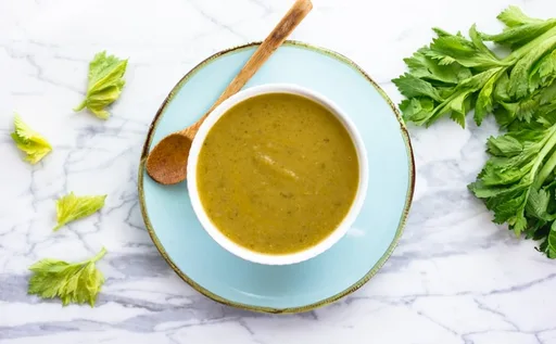Cream Of Celery Soup, With Daikon Radish & Potato