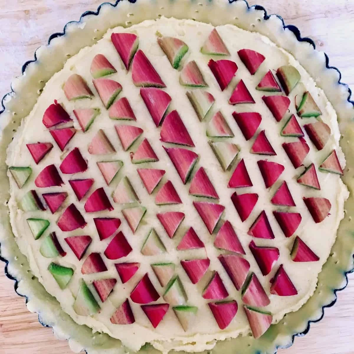 Frangipane Tart with Rhubarb