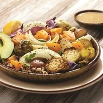 Bowls de Buda con verduras de invierno asadas