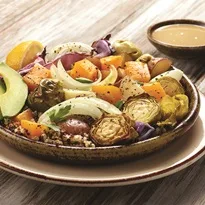 Bowls de Buda con verduras de invierno asadas