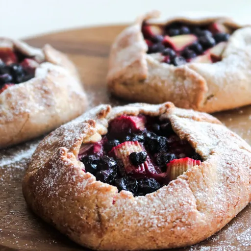 Rustic Rhubarb Custard Galette