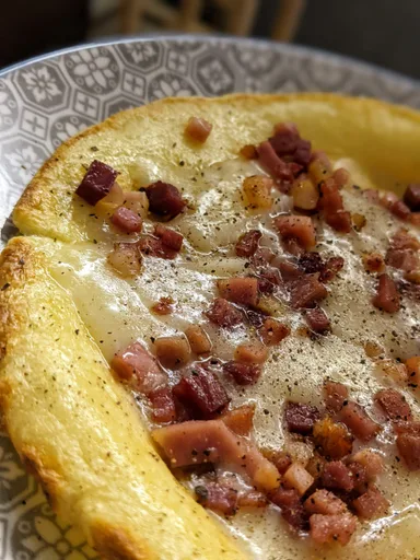 Käse-Speck Pfannkuchen