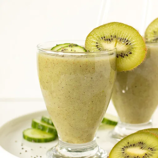 Batido de pepino y kiwi (sin plátano)