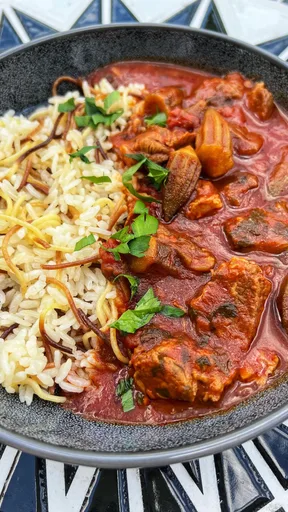 Okra with meat (Bamia Bil Laham)