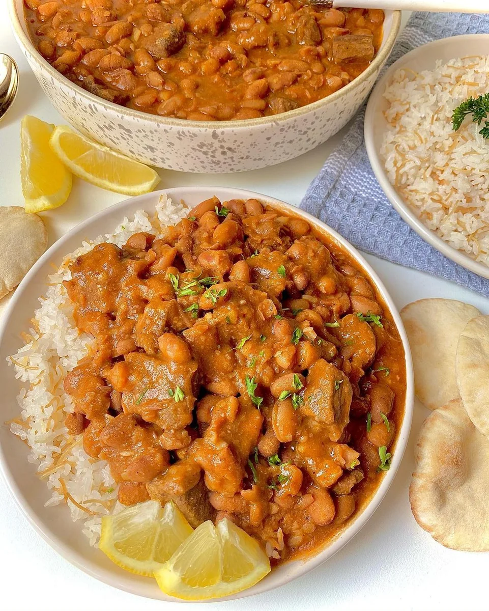Bean Stew & Rice (Fasoulya W Rizz)
