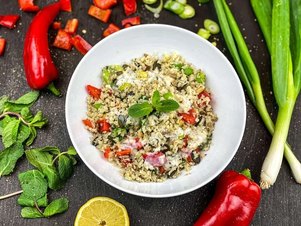 Low-Carb Couscous-Salat