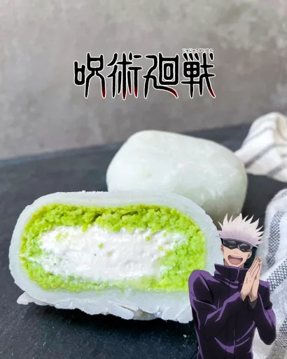 Gojo's Kikufuku (Zunda & Cream stuffed Mochi): Inspired by Jujutsu Kaisen