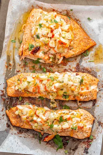 Crab Stuffed Salmon