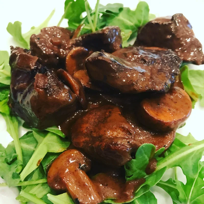 Gluten Free Beef Tips with Mushroom Cream Sauce
