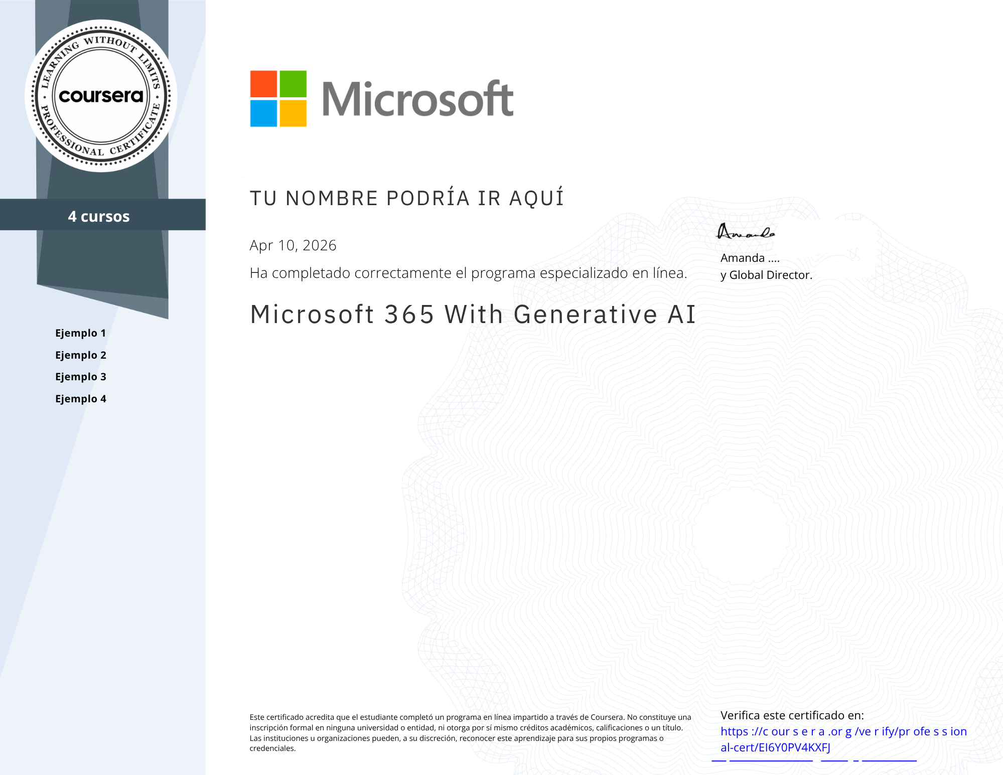 CERTIFICADO DE MICROSOFT