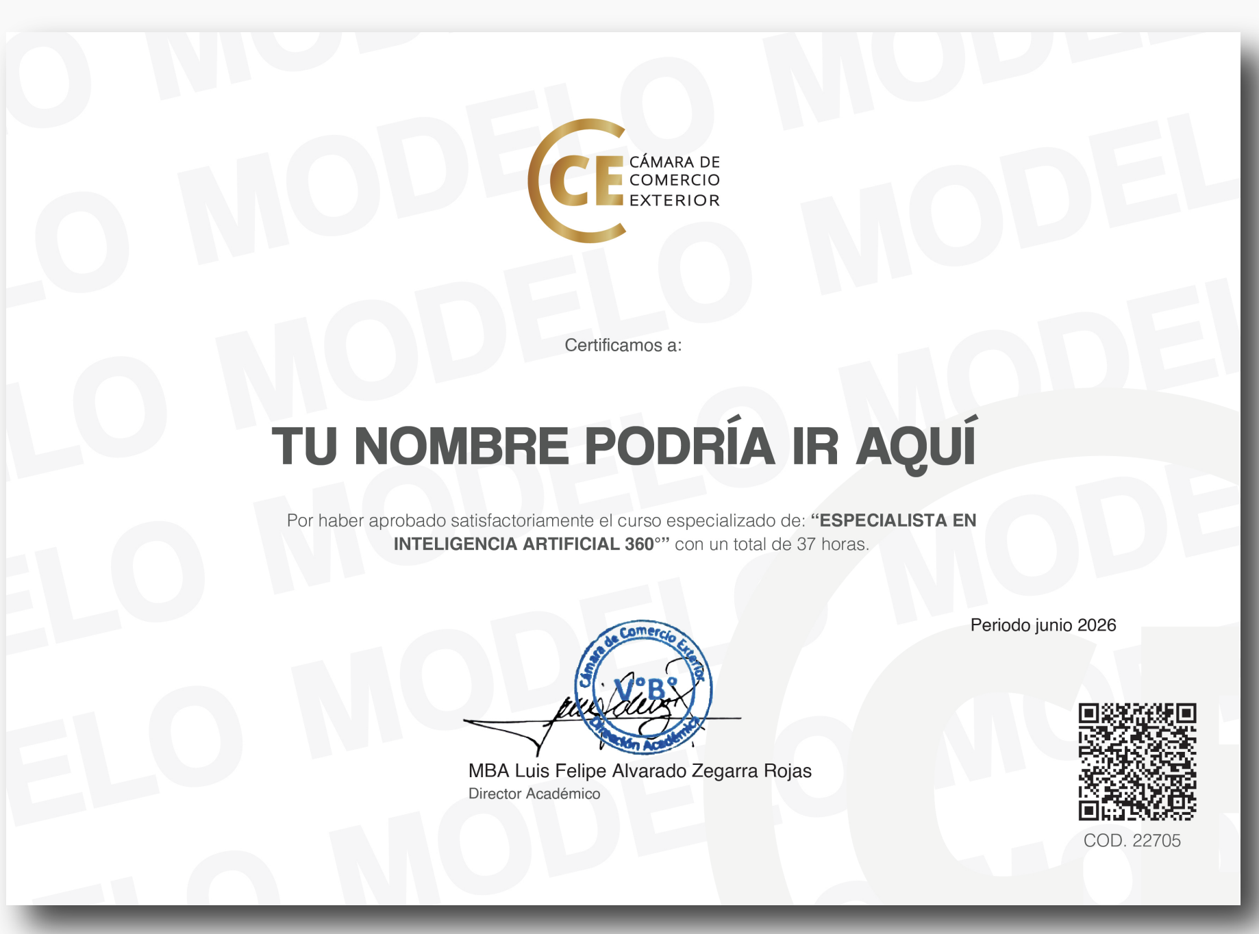 Certificado CCE