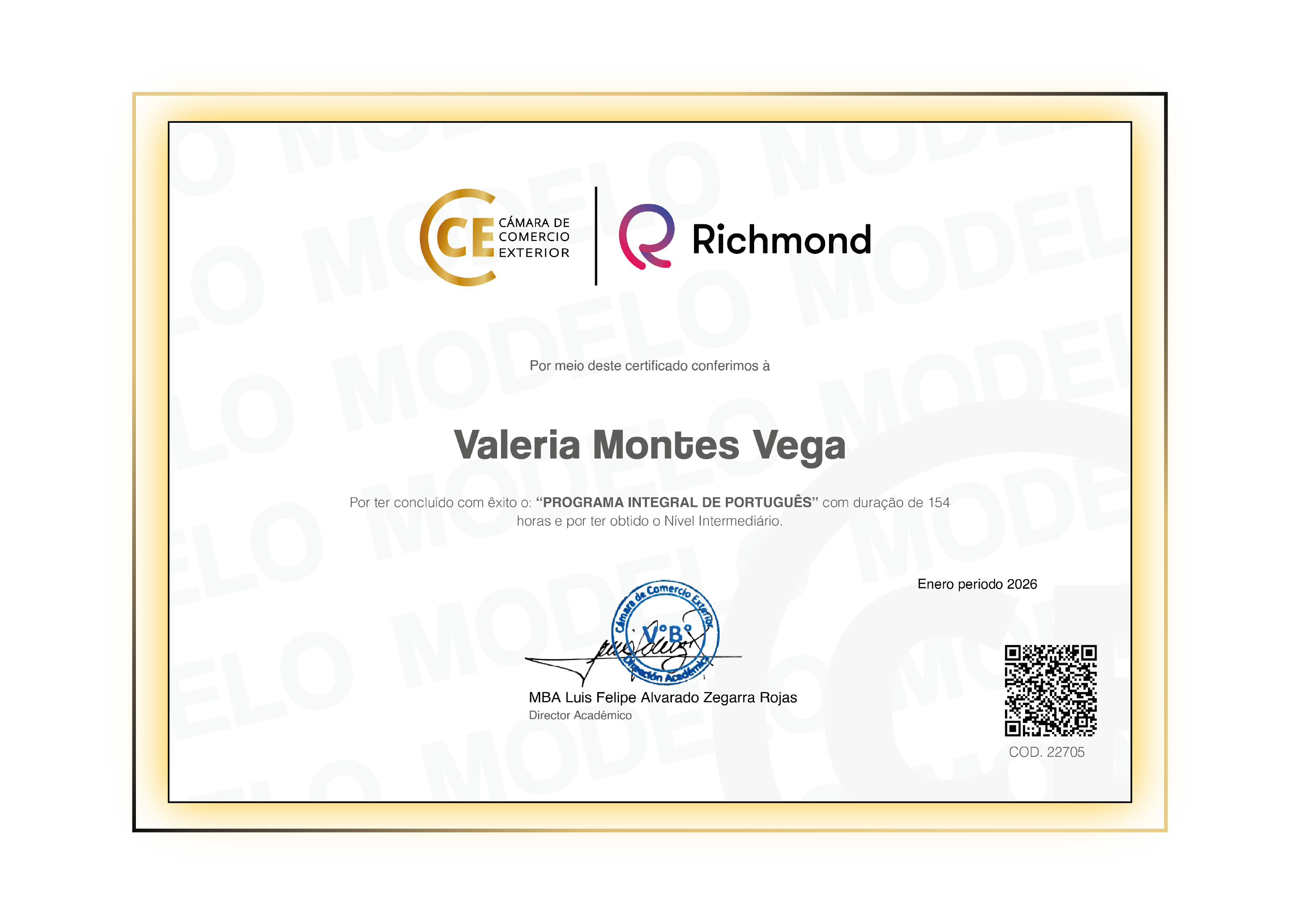 Certificado Richmond