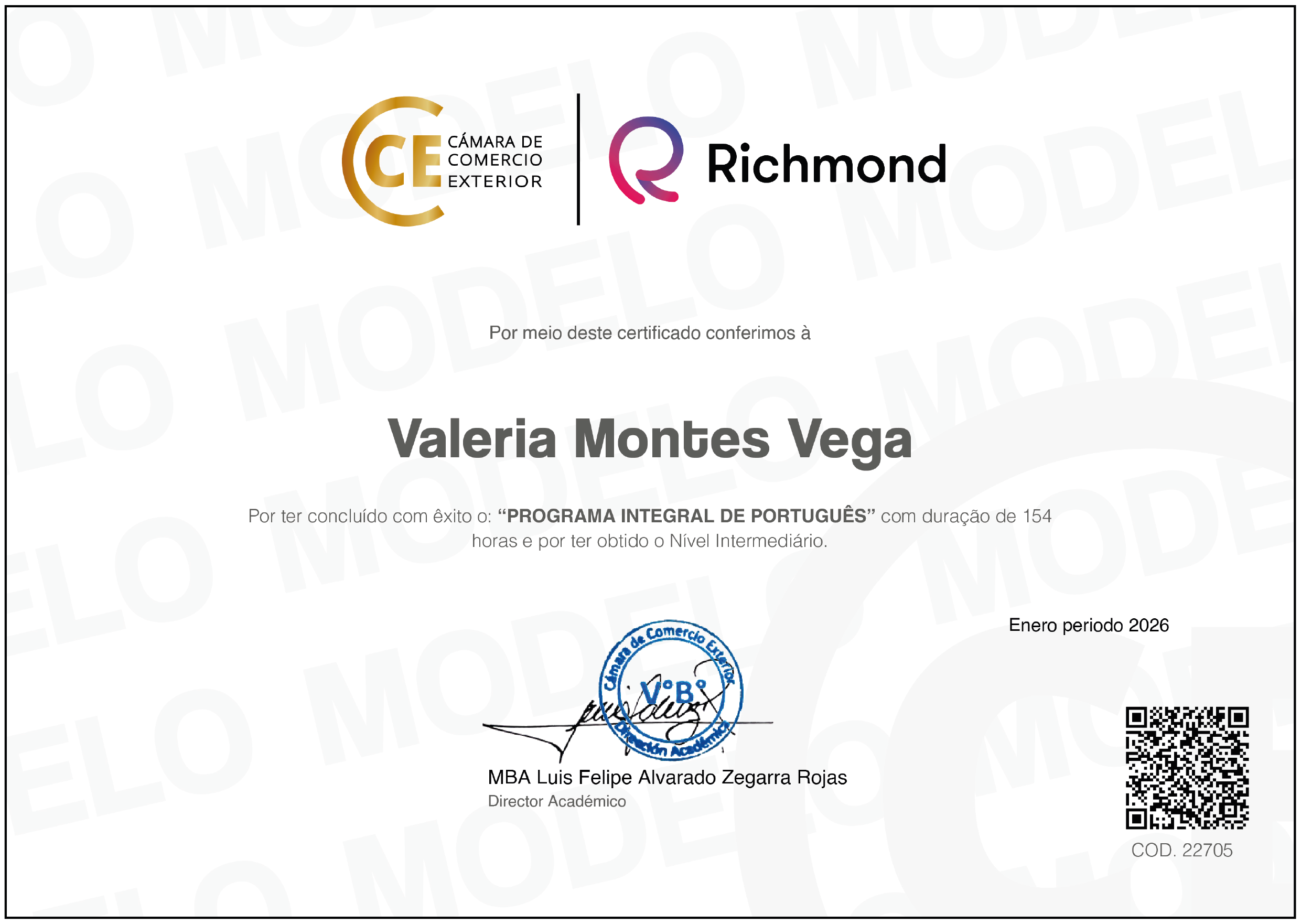 Certificado Altissia