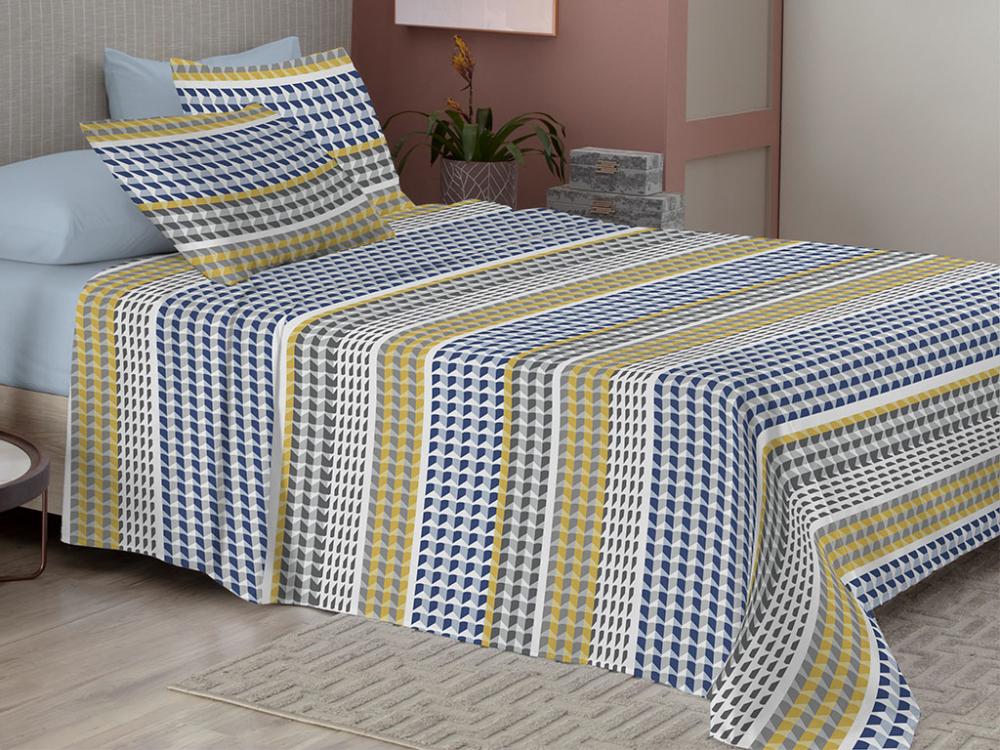 JG CAMA MICRO COTTON DUPLO 4 pçs - CASAL SORTIDO