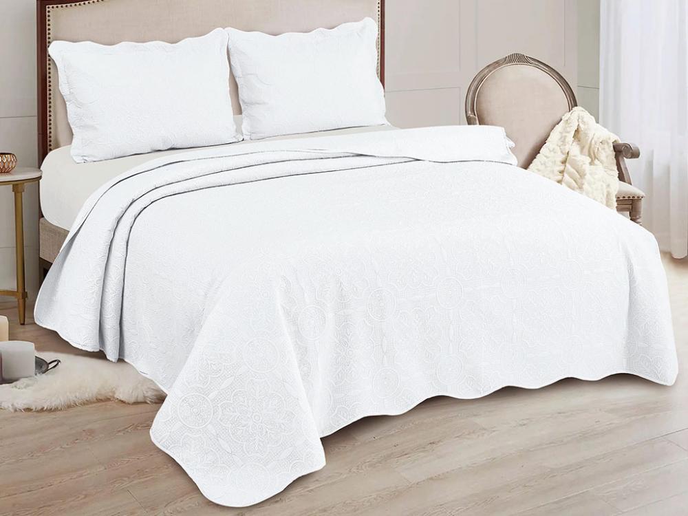 Colcha Marrocos Queen 240x260 Branco *FL*