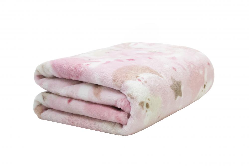 Cobertor Baby Flannel Nac 90x110 Coala Rosa