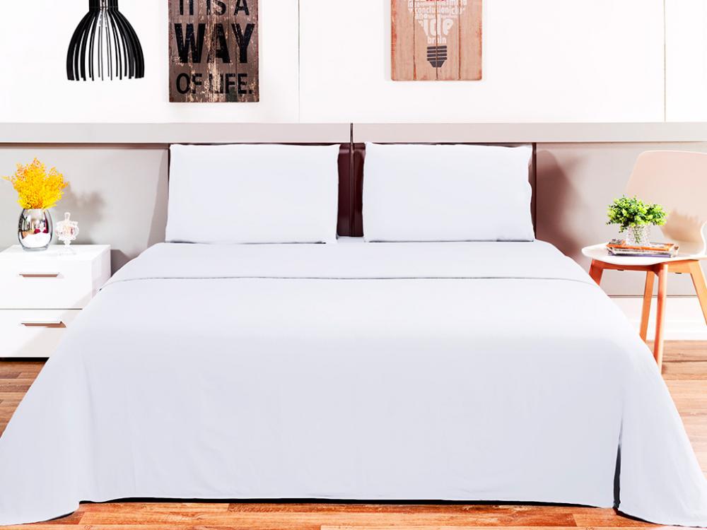 Jogo De Cama Loft Casal 220x240 Branco