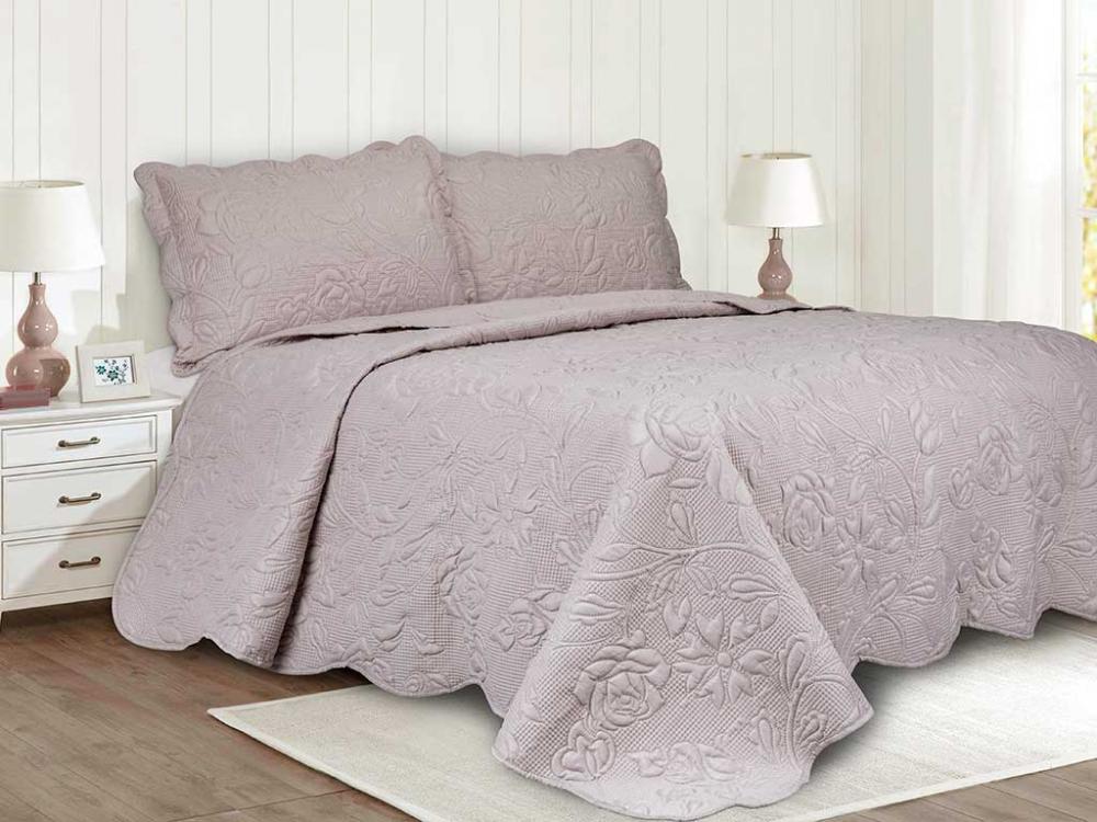 Colcha Ilusion Garden King 260x280 Rose 16-1509 *FL*