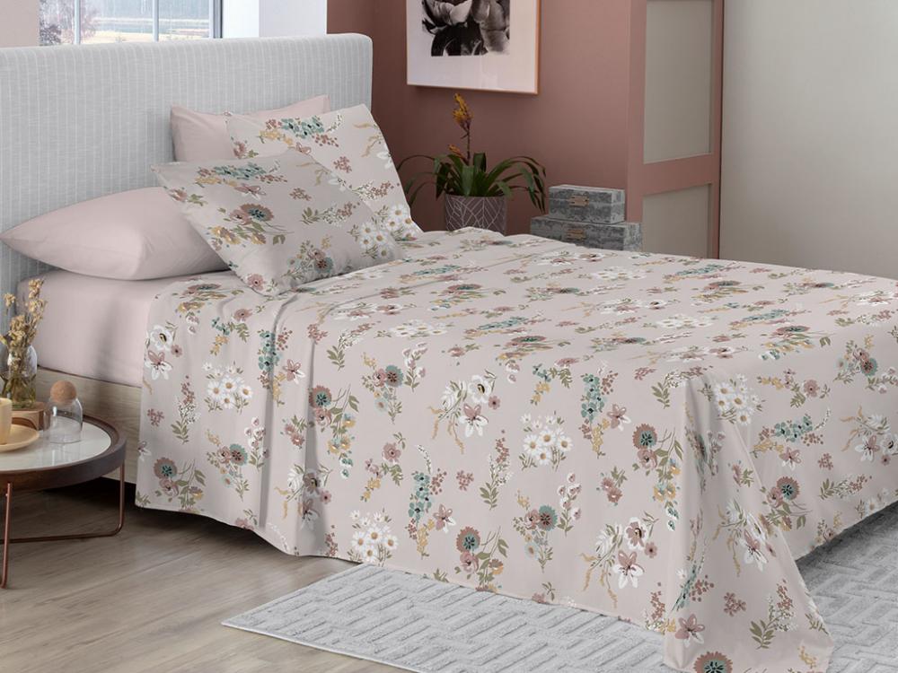 Jogo De Cama Neo Essencial Estampado 4 Pçs - Casal Plum