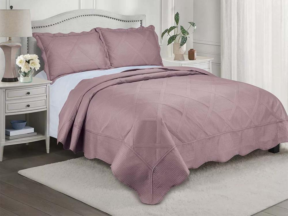 Colcha Egeu Casal 220x240 Rosé 16-1806