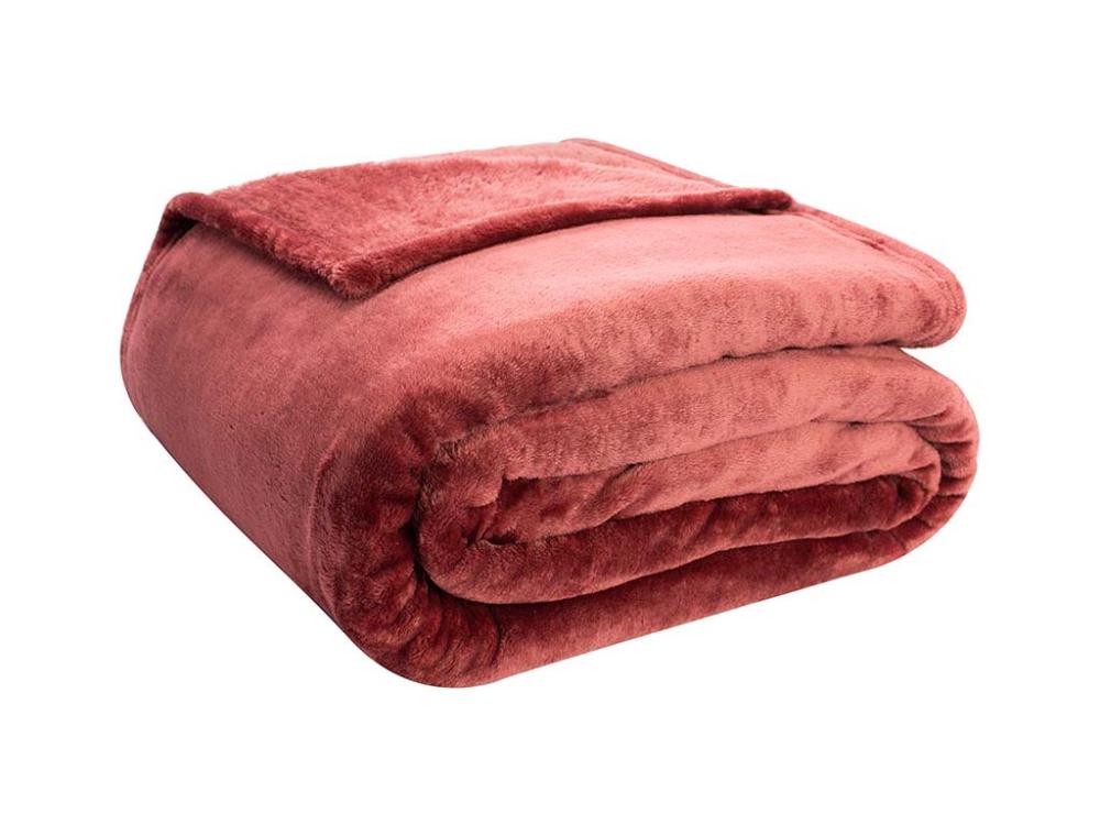 Cobertor Velour 300g M2 Solteiro 150x220 Vinho 19-1533 *FL*