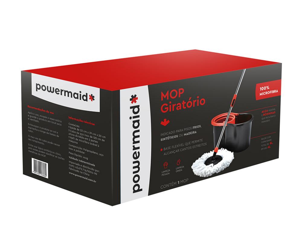 Mop Giratorio Tam Unico Vermelho/ Cinza