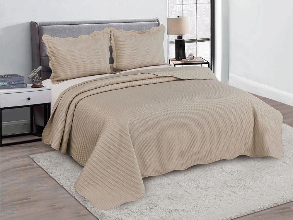 Colcha Bullet Queen 240x260 Bege 15-1305
